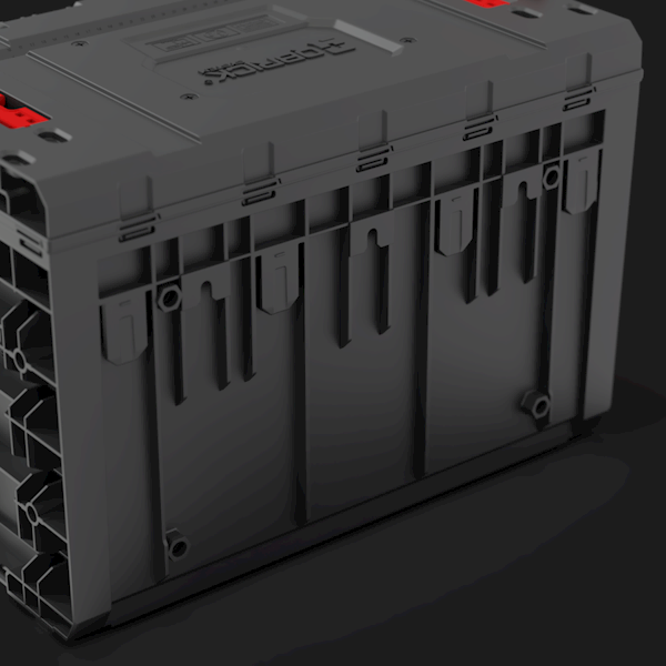 MODUŁOWA SKRZYNIA NARZĘDZIOWA Z 2 SZUFLADAMI QBRICK SYSTEM PRIME DRAWER 2 TOOLBOX BASIC