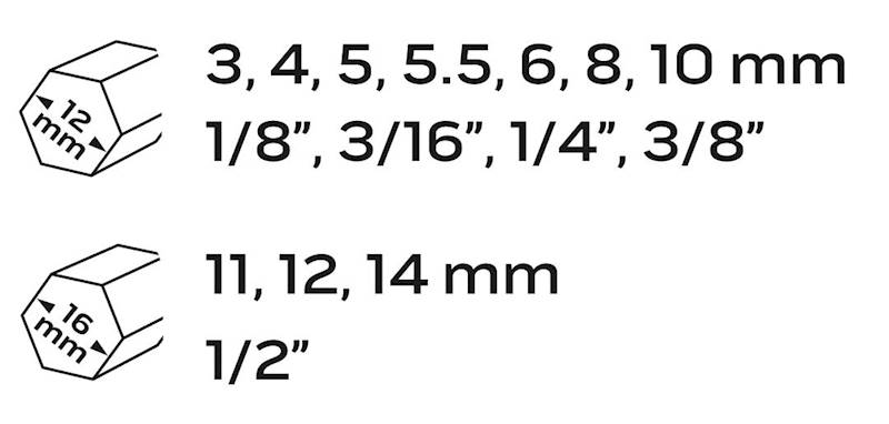ZESTAW 2ZESTAW 15 WYKRĘTAKÓW DO USZKODZONYCH BOLCÓW, ŚRUB WEWNĘTRZNYCH HEX, TORX, SPLINE 09-607 NEO