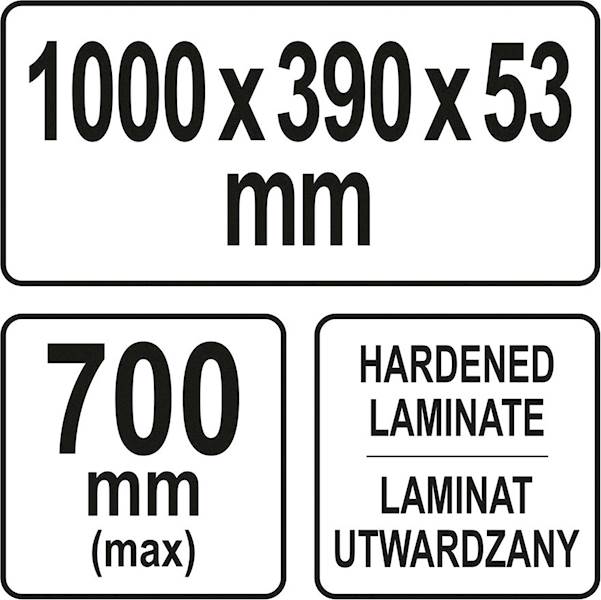 SZABLON DO ŁĄCZENIA BLATÓW KUCHENNYCH 700 MM YT-70890 YATO