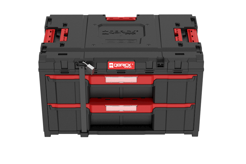 SKRZYNKA NARZĘDZIOWA Z 2 SZUFLADAMI QBRICK SYSTEM ONE DRAWER 2 TOOLBOX 2.0