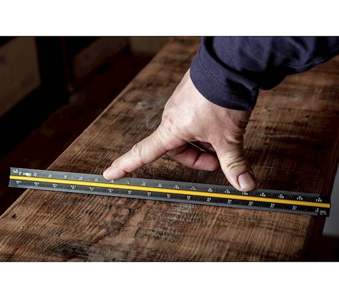 LINIJKA, SKALÓWKA TRÓJKĄTNA LENIAR, MIARA ALUMINIOWA 30 CM 72-205 NEO
