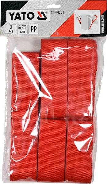 PASY DO PRZENOSZENIA MEBLI SZELKI TRANSPORTOWE 3szt. 5X370cm YT-74261 YATO