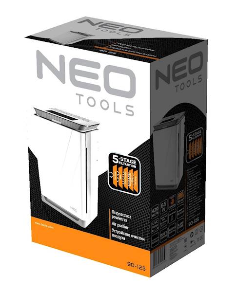OCZYSZCZACZ POWIETRZA 6W1, LAMPA UVC, JONIZATOR, NAWILŻACZA, FILTR HEPA 90-125 NEO TOOLS