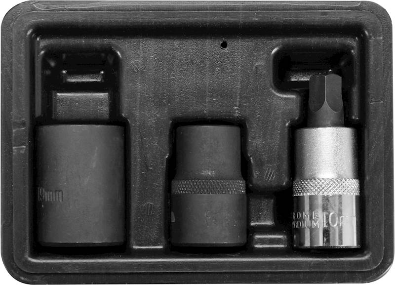 ZESTAW NASADEK PIĘCIOKĄTNYCH 1/2" DO ZACISKÓW HAMULCOWYCH 10, 14 ,19MM YT-06807 YATO
