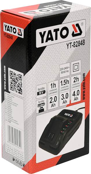 ŁADOWARKA SIECIOWA DO BATERII 18V LI-LON YT-82848 YATO