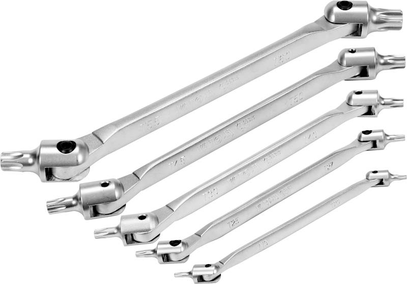 ZESTAW KLUCZY TORX Z PRZEGUBEM T15-T60 5SZT. YT-05320 YATO