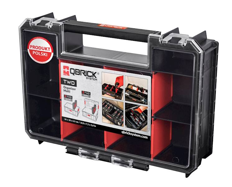 KOSZ NARZĘDZIOWY QBRICK SYSTEM TWO BOX 200 PLUS  + 6SZT. ORGANIZER MULTI  QBRICK SYSTEM TWO (Z251613PG001)