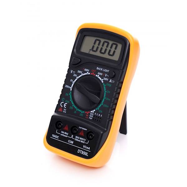 MULTIMETR CYFROWY TEST MIERNIK PRĄDU NAPIĘCIA LCD DT850L KD11402