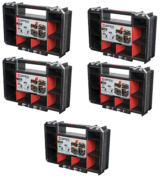 SKRZYNKA MODUŁOWA NARZĘDZIOWA QBRICK SYSTEM PRO 2.0 TOOLBOX + 5 x ORGANIZER MULTI TWO
