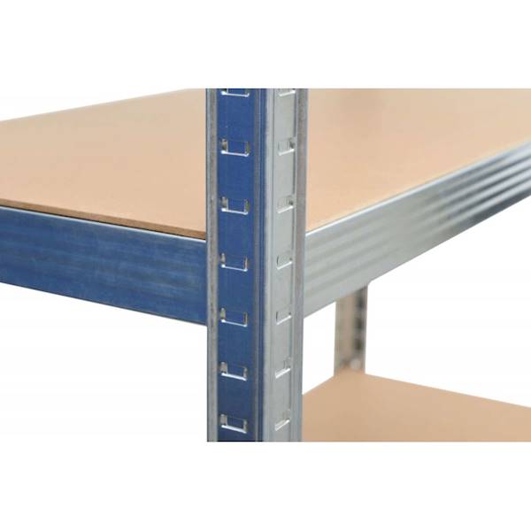 REGAŁ MAGAZYNOWY, GARAŻOWY METALOWY WCISKANY 5 PÓŁEK 180X90X40 NOŚNOŚĆ 175KG / 3.3MM