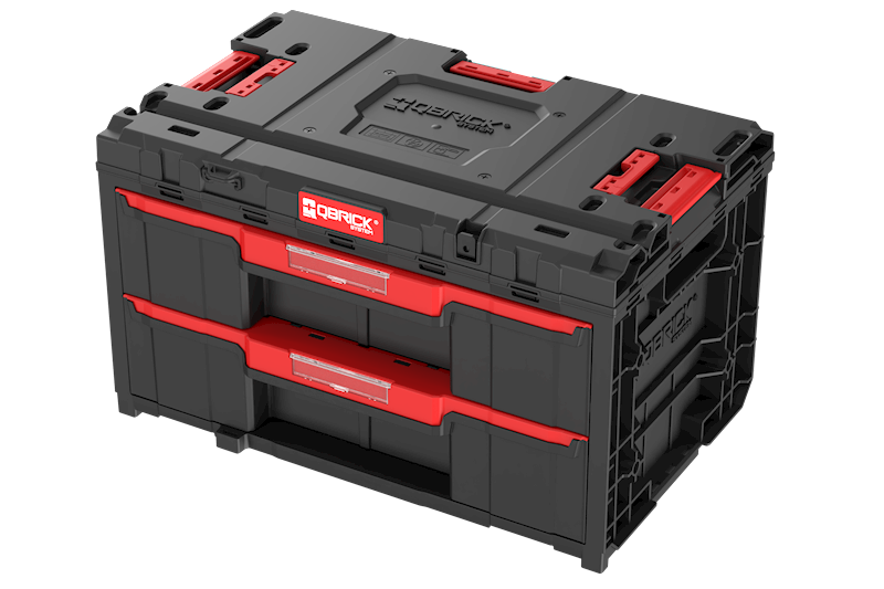 SKRZYNKA NARZĘDZIOWA Z 2 SZUFLADAMI QBRICK SYSTEM ONE DRAWER 2 TOOLBOX 2.0