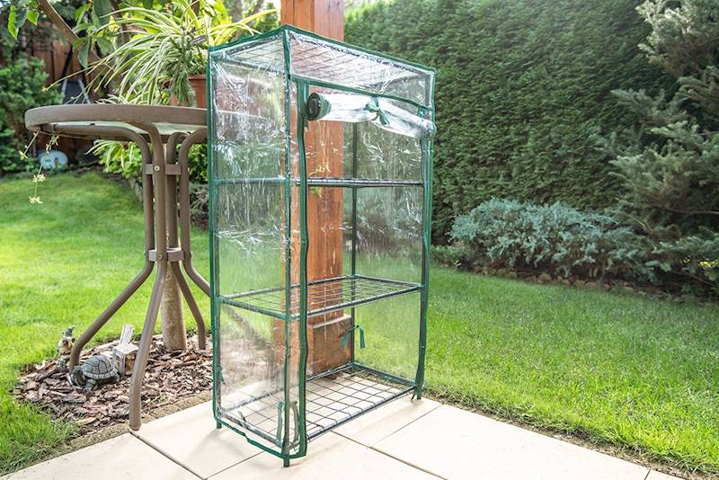 SZKLARNIA 46 X 24 X 80 CM, FOLIA PVC, METALOWA KONSTRUKCJA 15-910 NEO