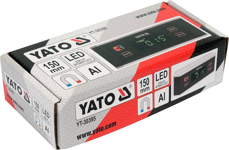 POZIOMNICA MASZYNOWA ELEKTRONICZNA 150 MM MAGNETYCZNA YT-30395 YATO