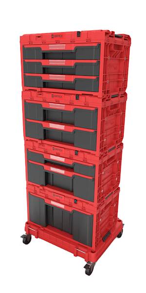 SKRZYNKA NARZĘDZIOWA Z 1 SZUFLADĄ QBRICK SYSTEM ONE DRAWER 1 TOOLBOX 2.0 RED