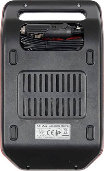 KOMPRESOR MINI SAMOCHODOWY POMPKA 12V LED LCD YT-73470 YATO
