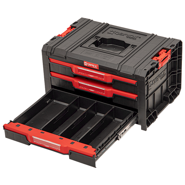 SKRZYNKA NARZĘDZIOWA Z 3 SZUFLADAMI QBRICK SYSTEM PRO DRAWER 3 TOOLBOX BASIC SKRQPROD3BCZAPG011