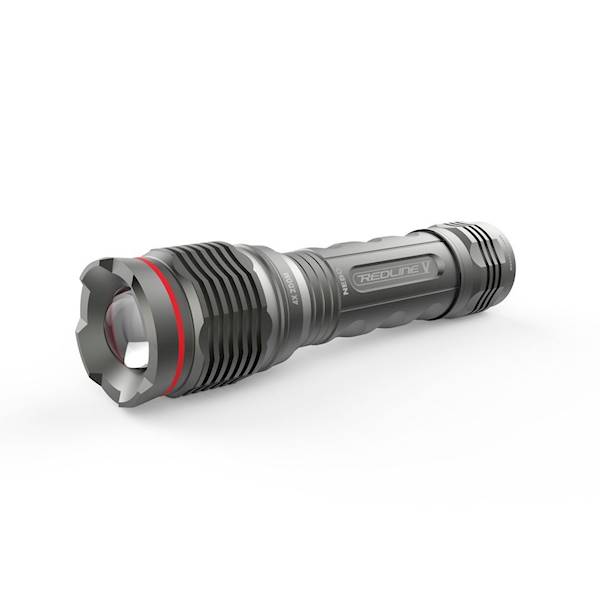 LATARKA LED REDLINE V - 500 LUMENÓW 4-KROTNY ZOOM WODOODPORNOŚCI IPX7 NE6639 NEBO