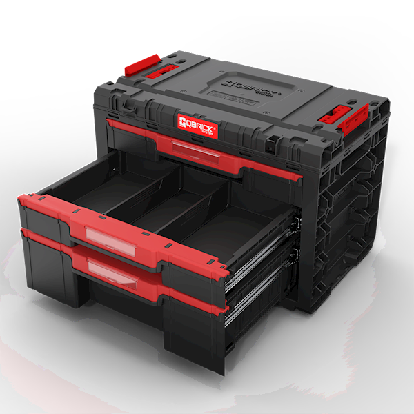 MODUŁOWA SKRZYNIA NARZĘDZIOWA Z 3 SZUFLADAMI QBRICK SYSTEM PRIME DRAWER 3 TOOLBOX BASIC