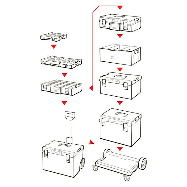 WÓZEK, PLATFORMA TRANSPORTOWA QBRICK SYSTEM ONE TRANSPORT PLATFORM