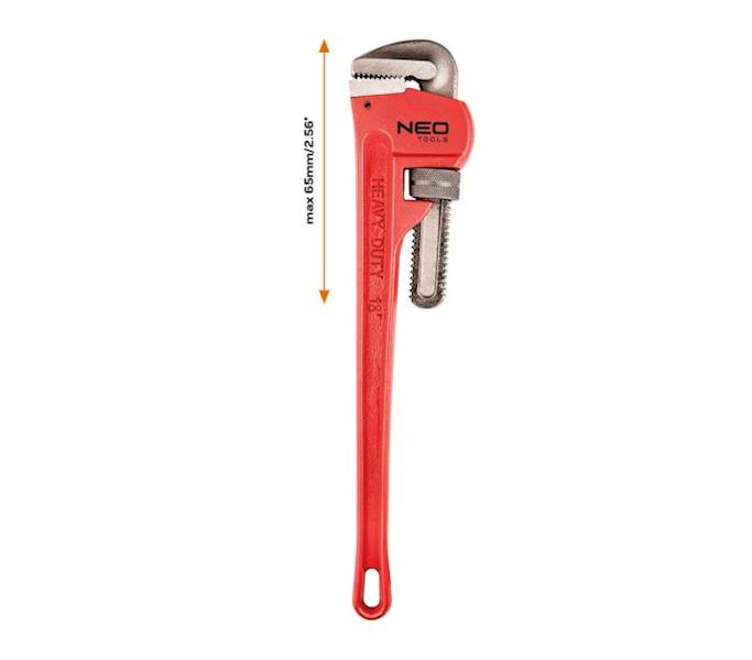 KLUCZ NASTAWNY DO RUR HYDRAULICZNY ŻABA, STILLSON 400 MM 02-418 NEO
