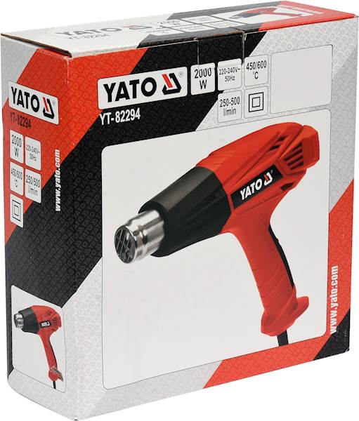OPALARKA 2000W Z AKCESORIAMI 2 BIEGI 450/600°C YT-82294 YATO