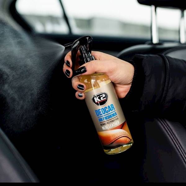 ODŚWIEŻACZ POWIETRZA - MGIEŁKA ZAPACHOWA DO SAMOCHODU I DOMU DEOCAR REAL LEATHER K2 M117RL