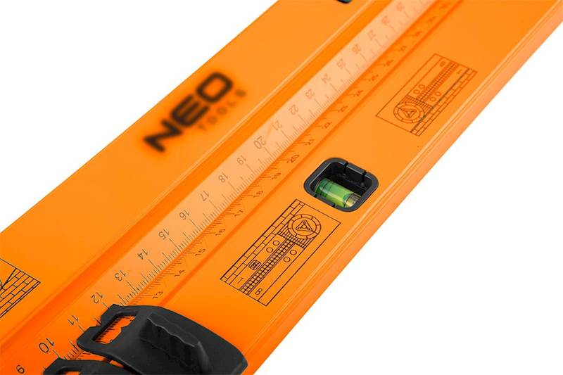 KĄTOMIERZ NASTAWNY Z POZIOMICĄ 500 MM, 2 LIBELLE, OŁÓWEK 72-225 NEO
