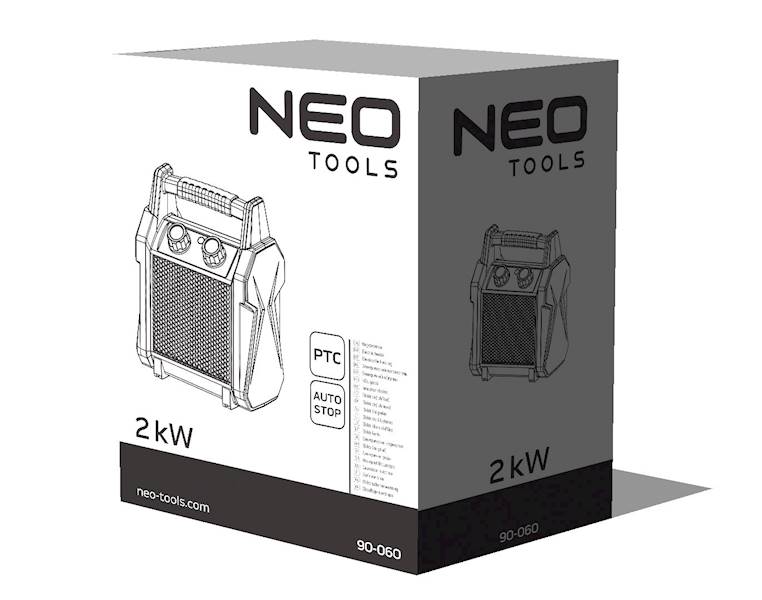 NAGRZEWNICA ELEKTRYCZNA CERAMICZNA GRZEJNIK FARELKA 2KW 90-060 NEO TOOLS