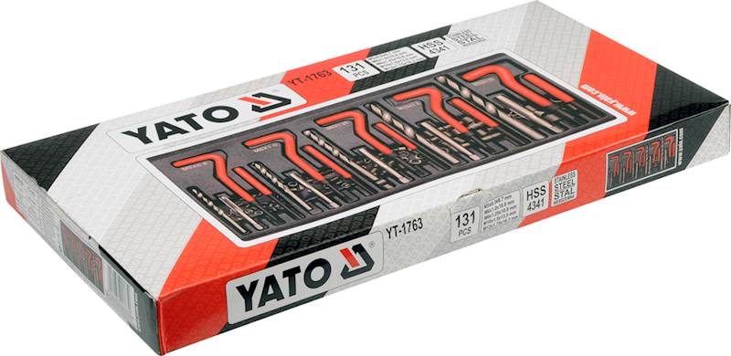ZESTAW DO NAPRAWY GWINTÓW M5-M12 YT-1763 YATO