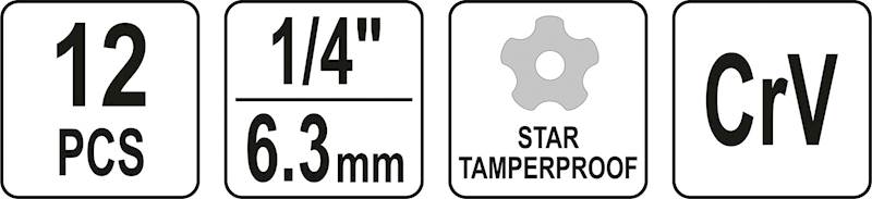 KLUCZE DO ZAWORKÓW KLIMATYZACJI 1/4" 12cz. YT-12007 YATO