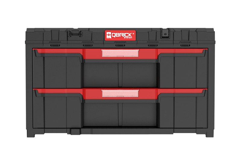 SKRZYNKA NARZĘDZIOWA Z 2 SZUFLADAMI QBRICK SYSTEM ONE DRAWER 2 TOOLBOX 2.0