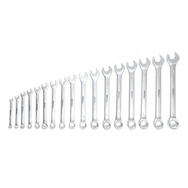 KLUCZE PŁASKO OCZKOWE 17el. 6-22mm STAL CRV KRAFT&DELE KD10933