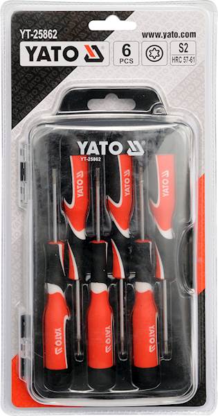ZESTAW WKRĘTAKÓW PRECYZYJNYCH TORX 6SZT. YT-25862 YATO