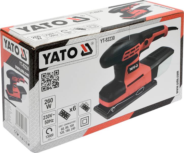 SZLIFIERKA OSCYLACYJNA - FILTR 260W YT-82230 YATO