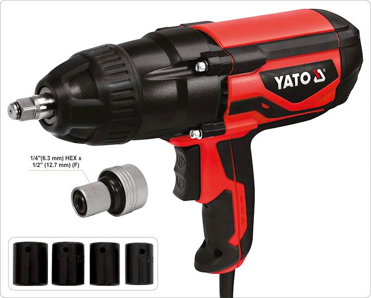ELEKTRYCZNY KLUCZ UDAROWY 1/2" 1020W/600Nm YT-82021 YATO