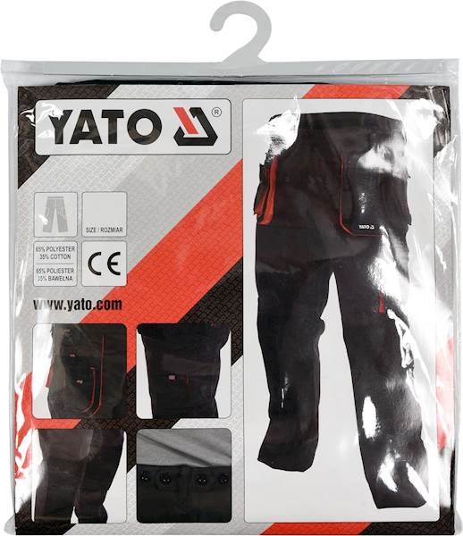 SPODNIE ROBOCZE MOCNE POTRÓJNE SZWY ROZMIAR. L YT-80148 YATO
