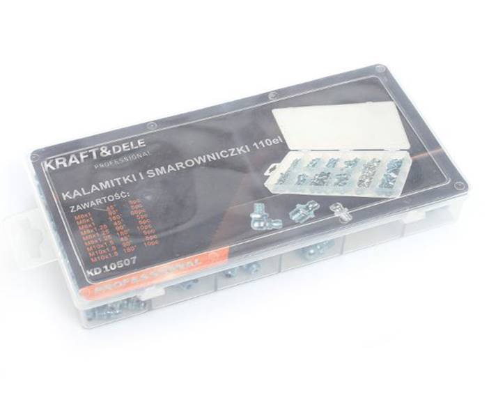 ZESTAW SMAROWNICZEK, KALAMITEK 110SZT. M6/M8/M10 KD10507 KRAFT&DELE