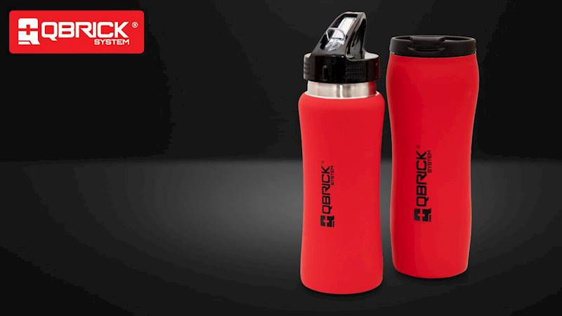 QBRICK SYSTEM ZESTAW KUBEK TERMICZNY 450ml + BIDON 600ml ZKUBEKBIDONQSCZEPG