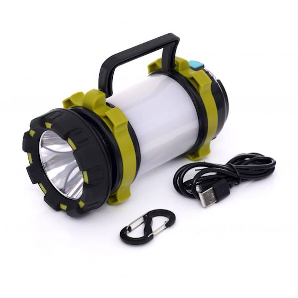 WIELOFUNKCYJNA LATARKA, LAMPA TURYSTYCZNA AKUMULATOROWA LED SZPERACZ KD1240