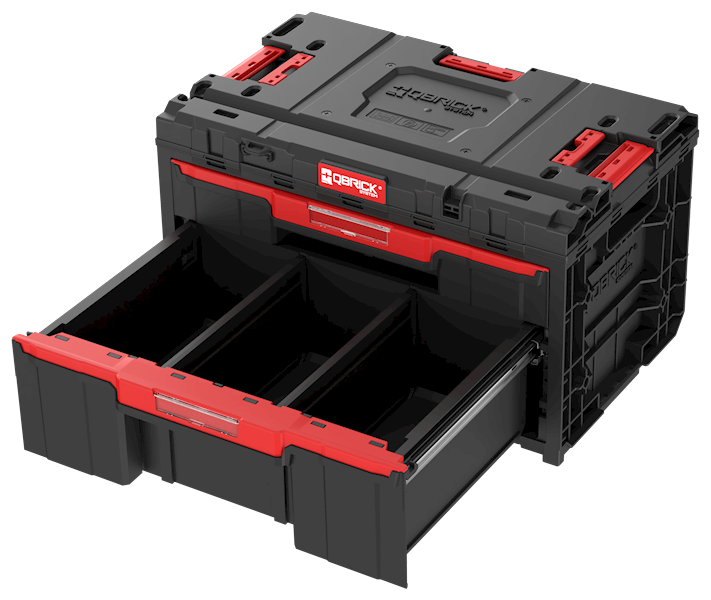 SKRZYNKA NARZĘDZIOWA Z 2 SZUFLADAMI QBRICK SYSTEM ONE DRAWER 2 PLUS TOOLBOX 2.0