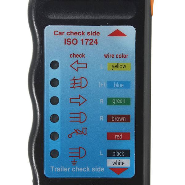 TESTER GNIAZDA WTYCZKI PRZYCZEPY HAKA + 2 ADAPTERY 7PIN KD10542 KRAFT&DELE