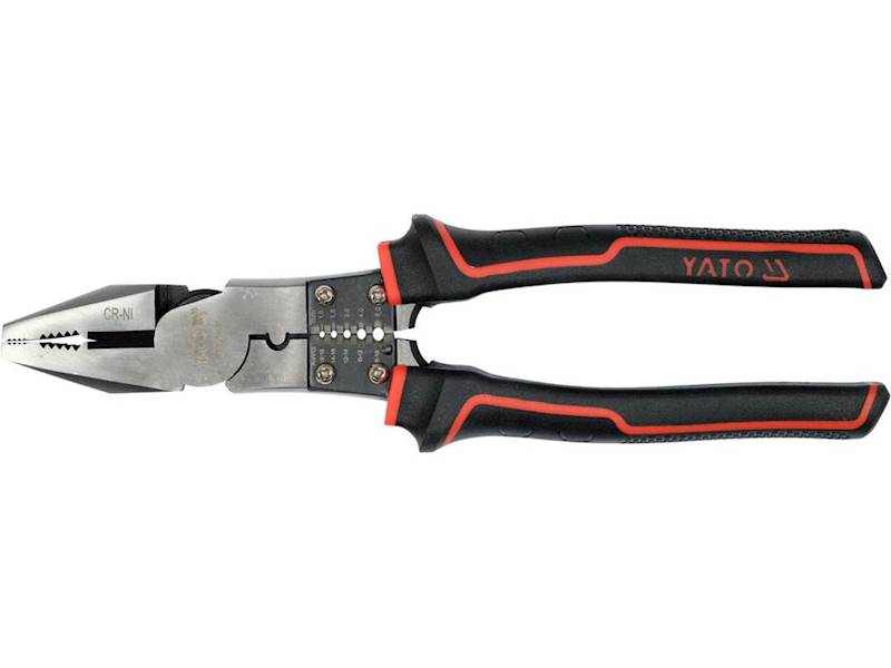 SZCZYPCE, KOMBINERKI WYDŁUŻONE PROSTE WIELOFUNKCYJNE, ŚCIĄGANIA IZOLACJI 220 MM YT-20430 YATO