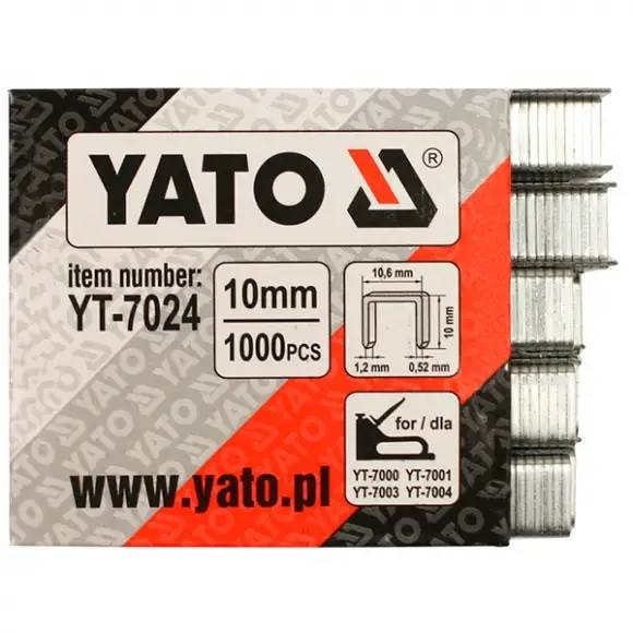 ZSZYWKI TAPICERSKIE 10X10,6MM 1000SZT. YT-7024 YATO