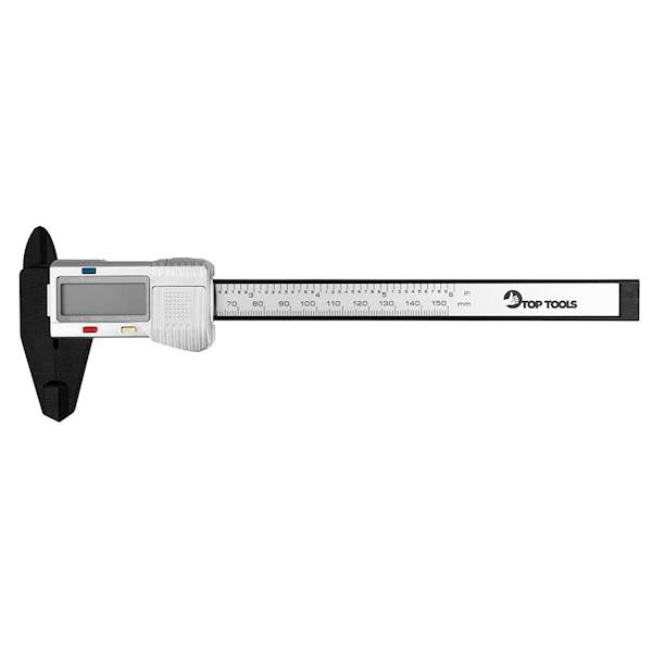 SUWMIARKA CYFROWA 150 MM, KOMPOZYT WŁÓKNA WĘGLOWEGO TOP TOOLS 31C621-1