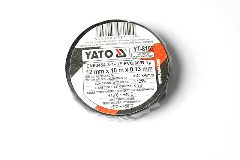 TAŚMA IZOLACYJNA 10 METRÓW PAKIET 2SZT. YT-8152 YATO