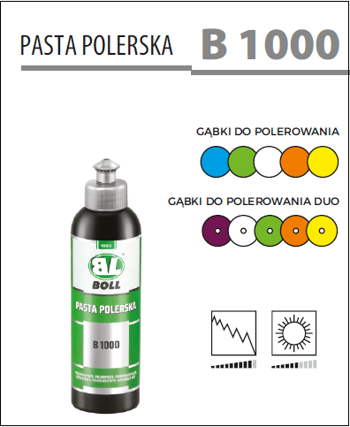 BOLL PASTA POLERSKA DO POLEROWANIA RYS, WYSOKI POŁYSK B1000 003510