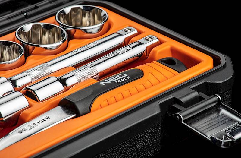 ZESTAW NARZĘDZIOWY 1/2" KLUCZY NASADOWYCH 23el. CrV 08-694 NEO TOOLS