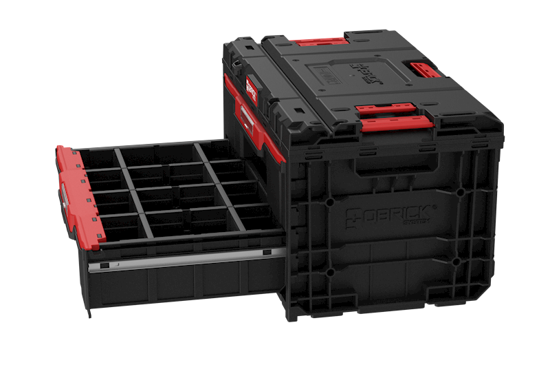 SKRZYNKA NARZĘDZIOWA Z 2 SZUFLADAMI QBRICK SYSTEM ONE DRAWER 2 TOOLBOX 2.0