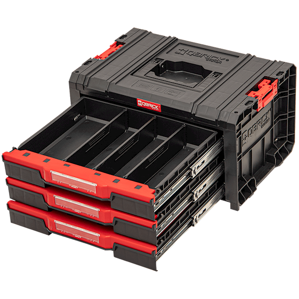SKRZYNKA NARZĘDZIOWA Z 3 SZUFLADAMI QBRICK SYSTEM PRO DRAWER 3 TOOLBOX BASIC SKRQPROD3BCZAPG011