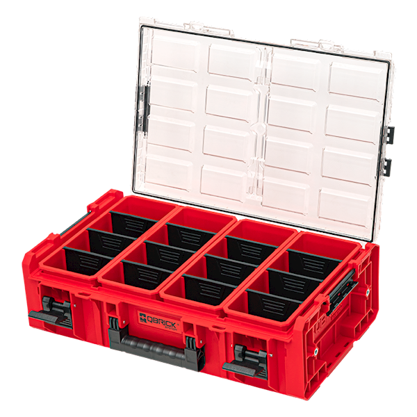 ORGANIZER, SKRZYNKA NARZĘDZIOWA QBRICK SYSTEM ONE 2XL 2.0 + ADAPTERY RED ULTRA HD CUSTOM